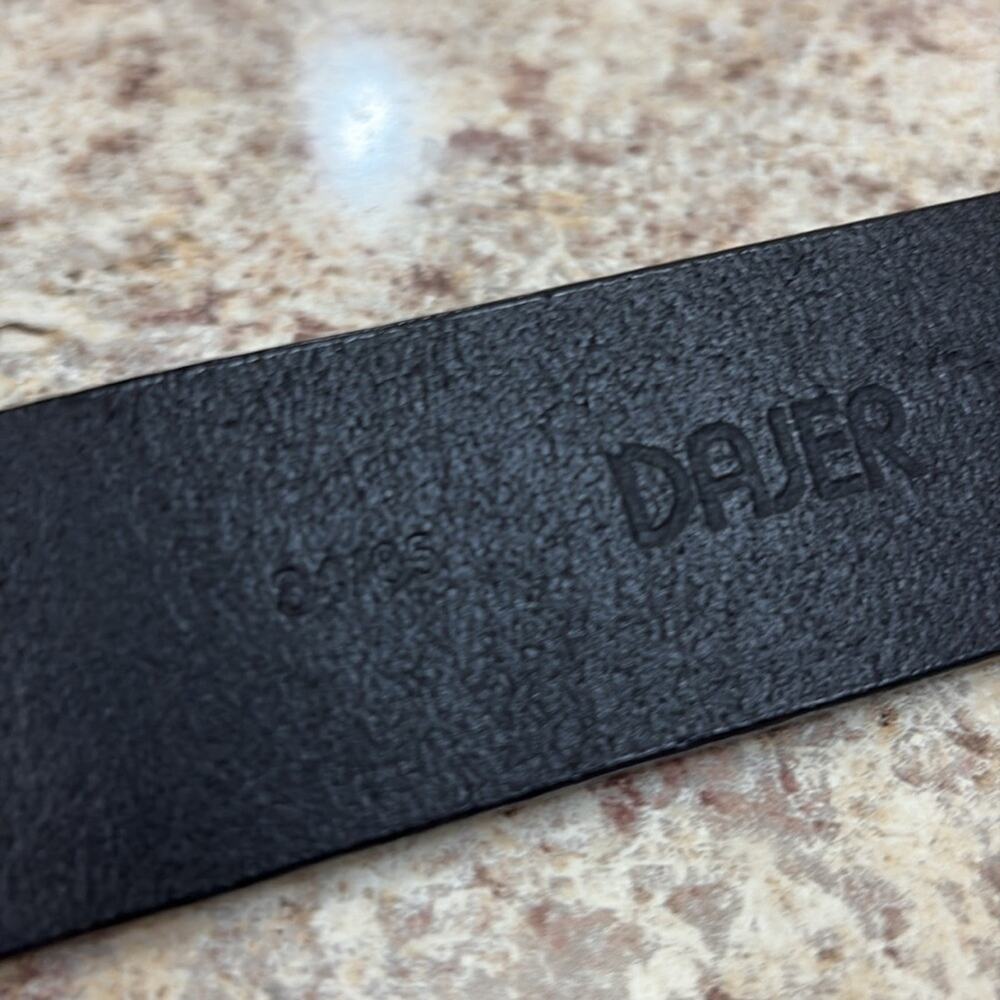 Dajer 34 Black NWT Belt with Silver Buckle - Picture 3 of 6
